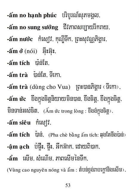 Từ điển Việt Khmer