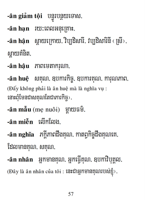 Từ điển Việt Khmer