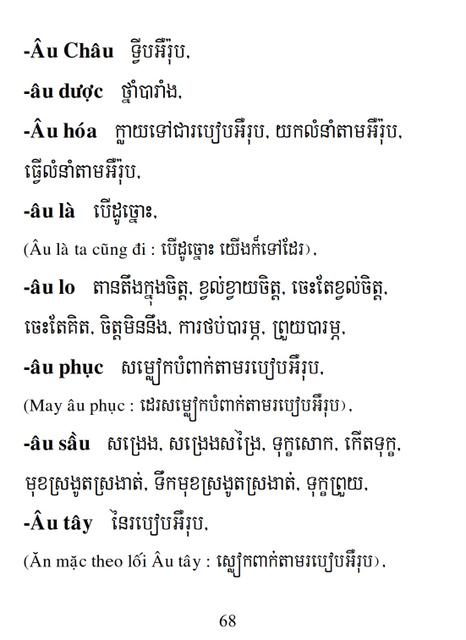 Từ điển Việt Khmer