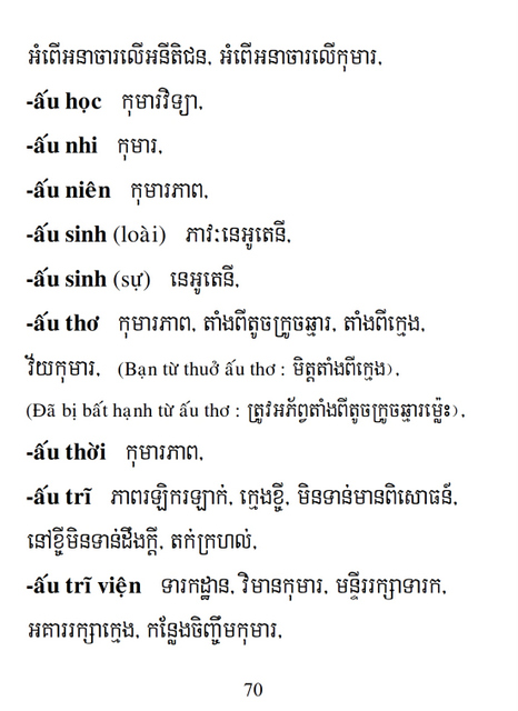 Từ điển Việt Khmer