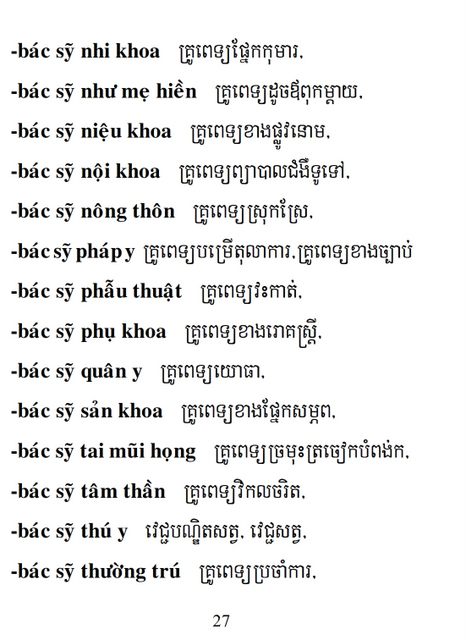 Từ điển Việt Khmer