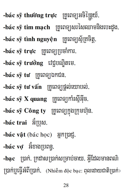 Từ điển Việt Khmer