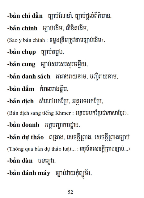 Từ điển Việt Khmer