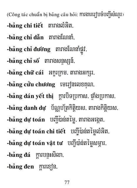 Từ điển Việt Khmer