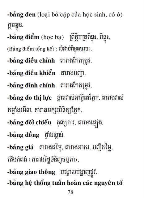 Từ điển Việt Khmer