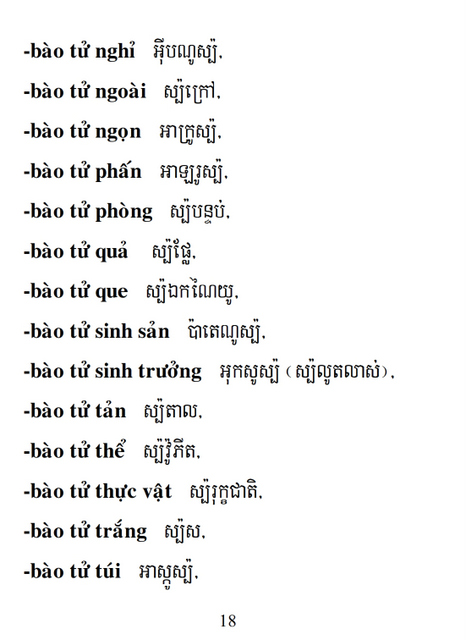 Từ điển Việt Khmer