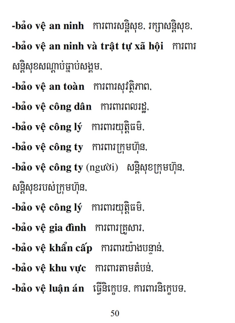 Từ điển Việt Khmer