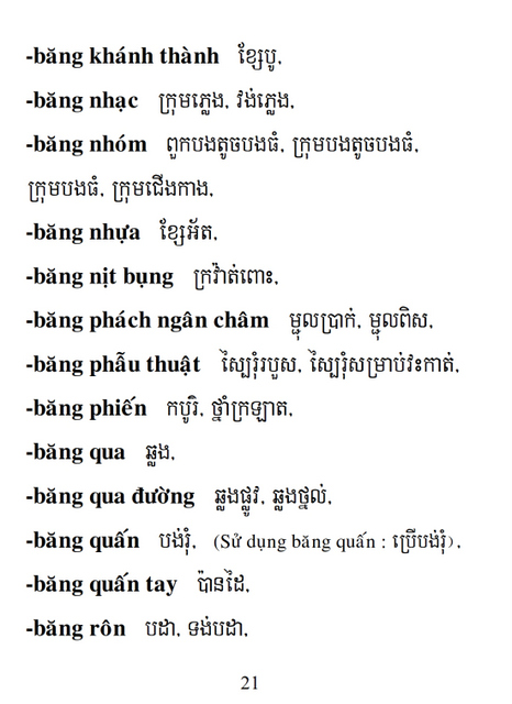 Từ điển Việt Khmer