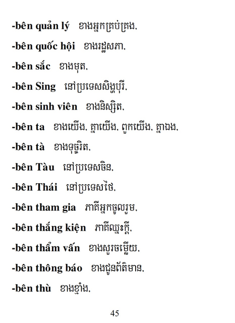 Từ điển Việt Khmer