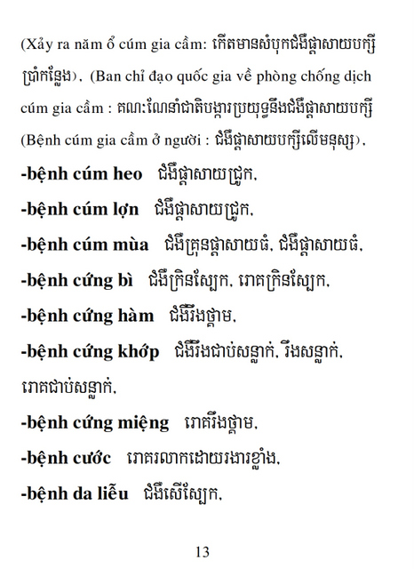 Từ điển Việt Khmer