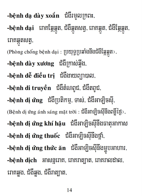 Từ điển Việt Khmer