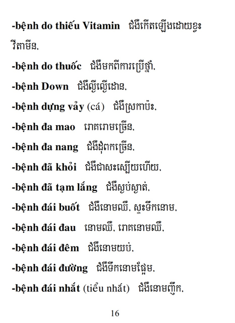 Từ điển Việt Khmer