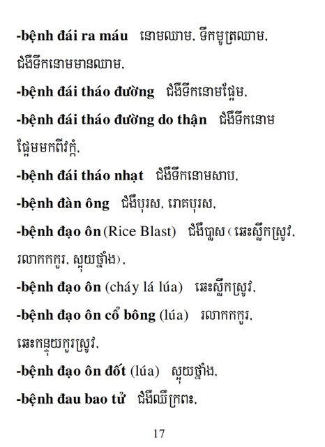 Từ điển Việt Khmer