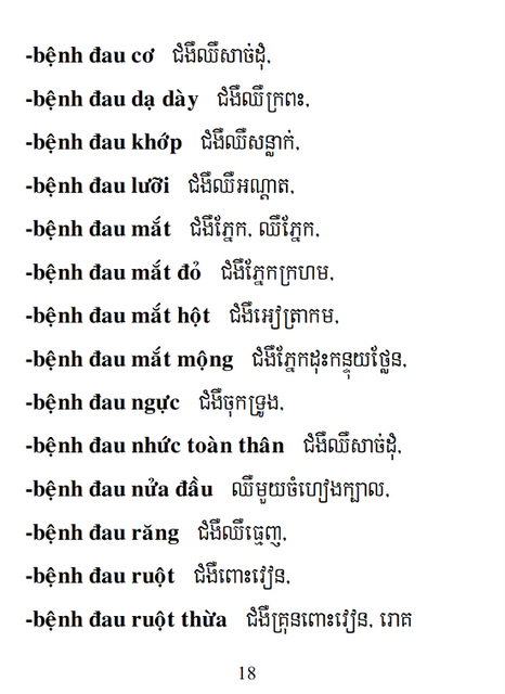 Từ điển Việt Khmer