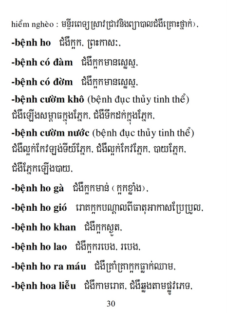 Từ điển Việt Khmer