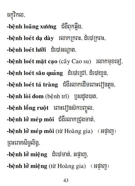 Từ điển Việt Khmer