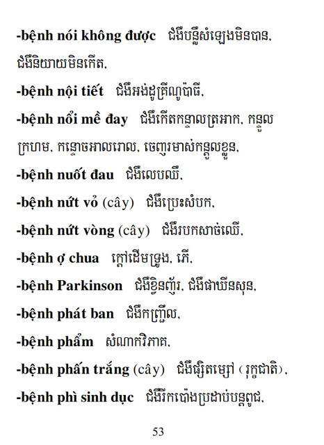 Từ điển Việt Khmer