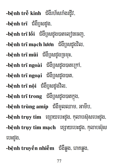 Từ điển Việt Khmer