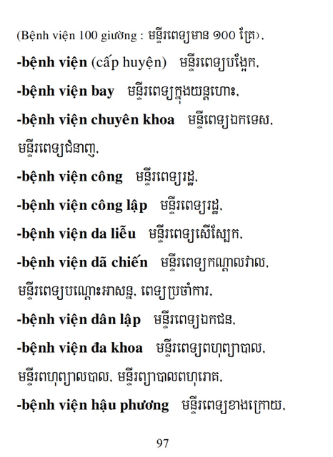 Từ điển Việt Khmer