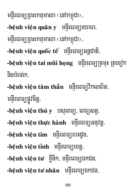 Từ điển Việt Khmer