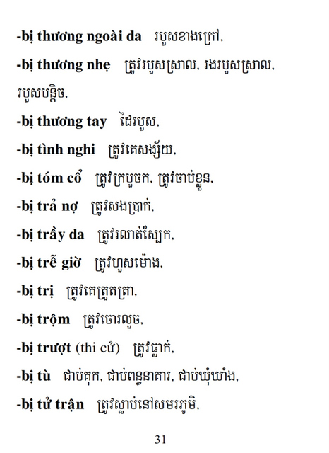 Từ điển Việt Khmer