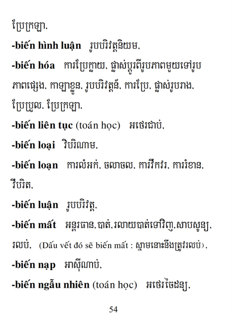 Từ điển Việt Khmer