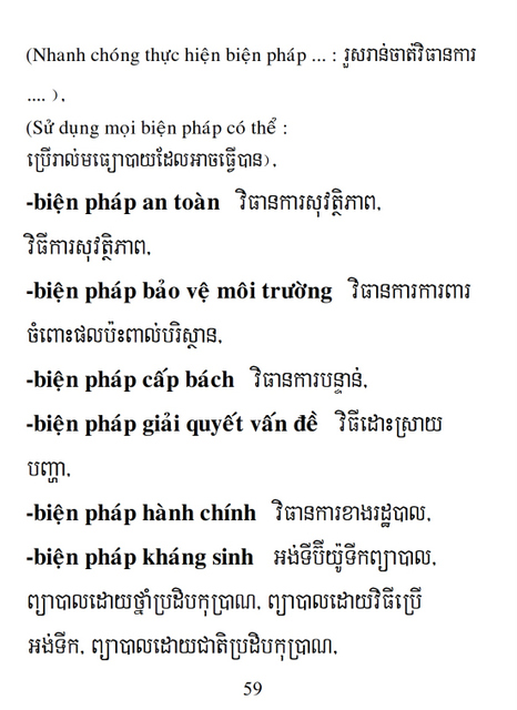 Từ điển Việt Khmer