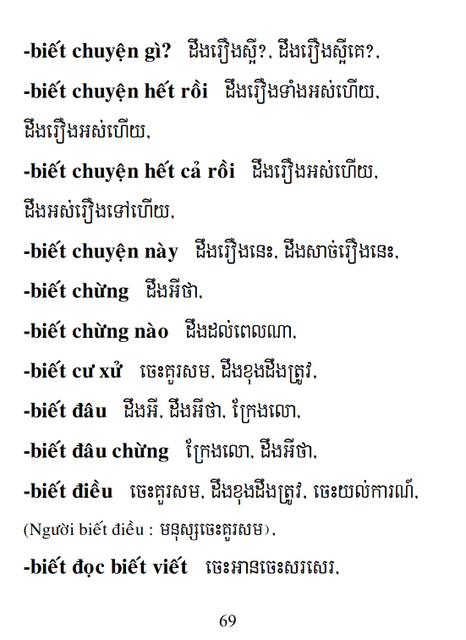 Từ điển Việt Khmer