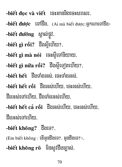 Từ điển Việt Khmer