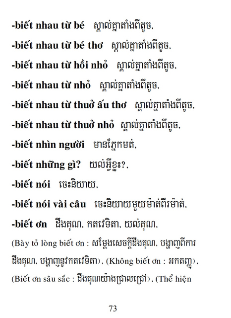 Từ điển Việt Khmer