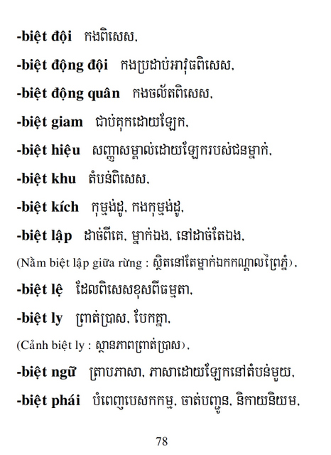 Từ điển Việt Khmer