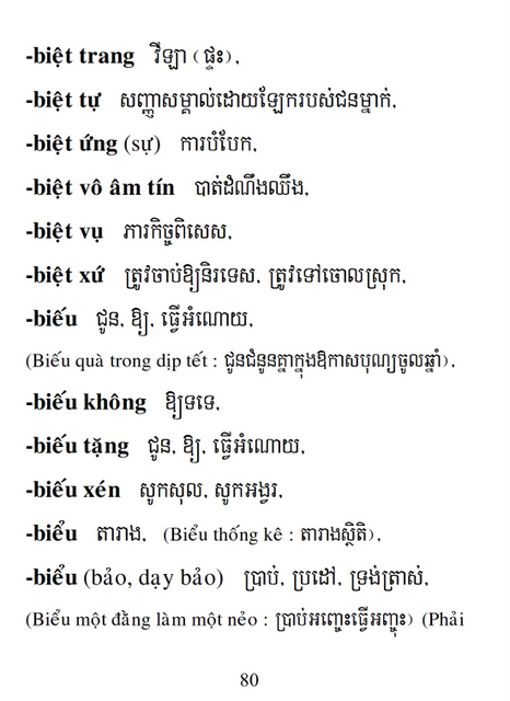 Từ điển Việt Khmer