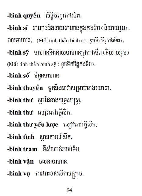 Từ điển Việt Khmer