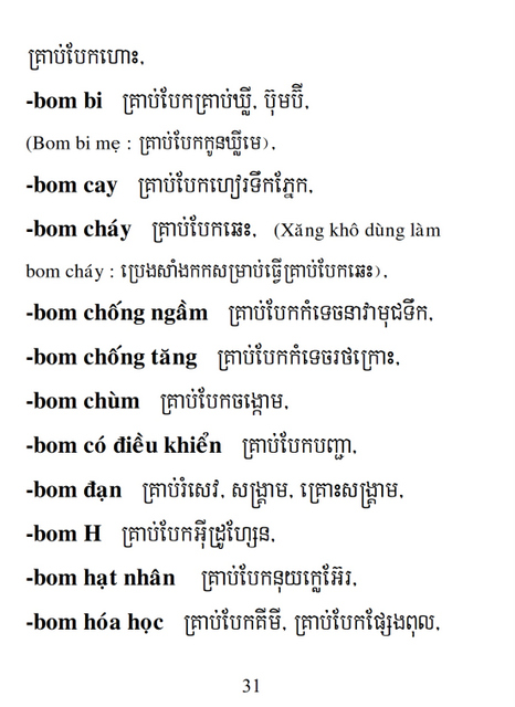 Từ điển Việt Khmer