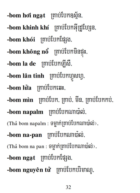 Từ điển Việt Khmer