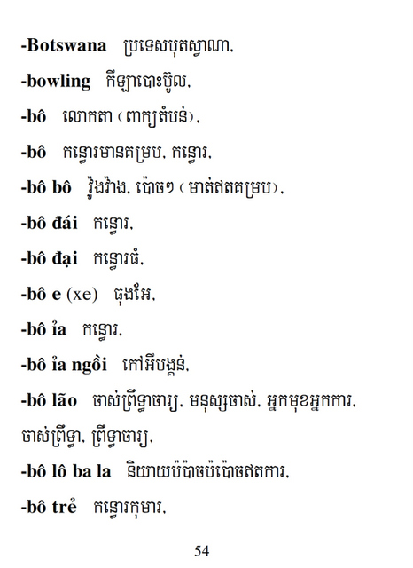 Từ điển Việt Khmer