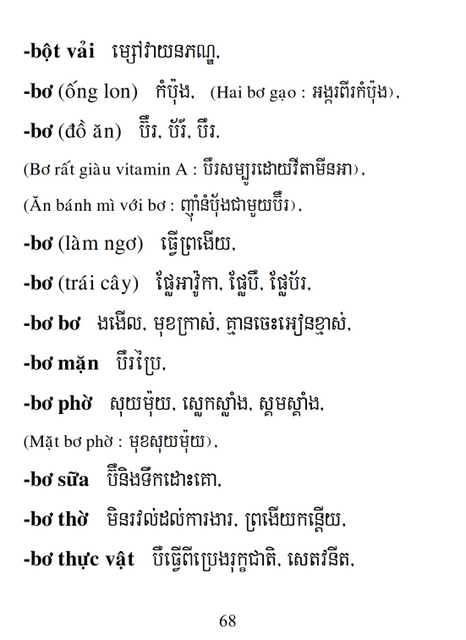 Từ điển Việt Khmer