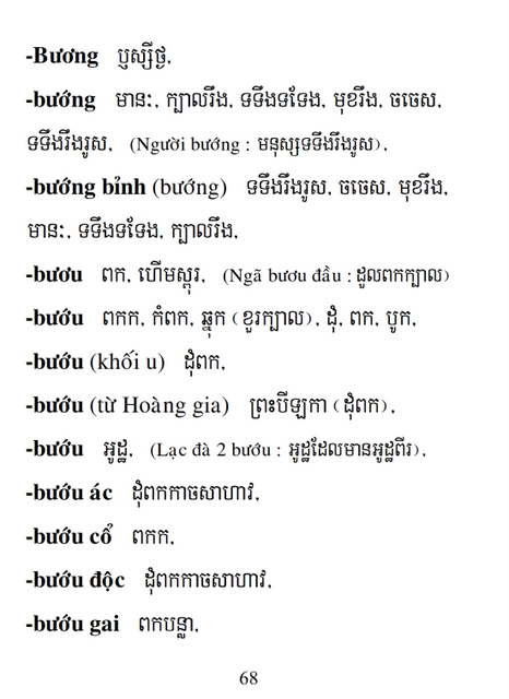 Từ điển Việt Khmer