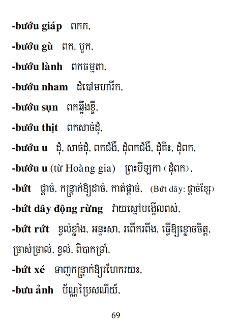 Từ điển Việt Khmer