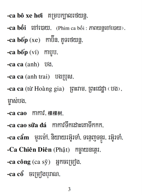 Từ điển Việt Khmer