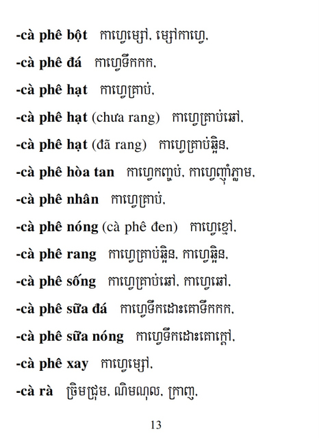 Từ điển Việt Khmer