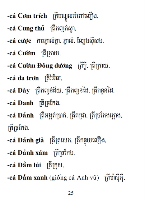 Từ điển Việt Khmer