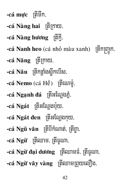 Từ điển Việt Khmer