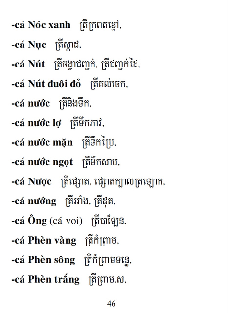 Từ điển Việt Khmer