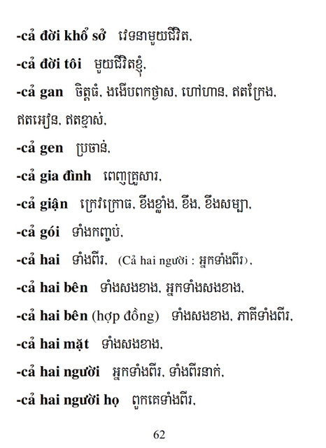 Từ điển Việt Khmer