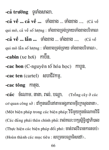 Từ điển Việt Khmer