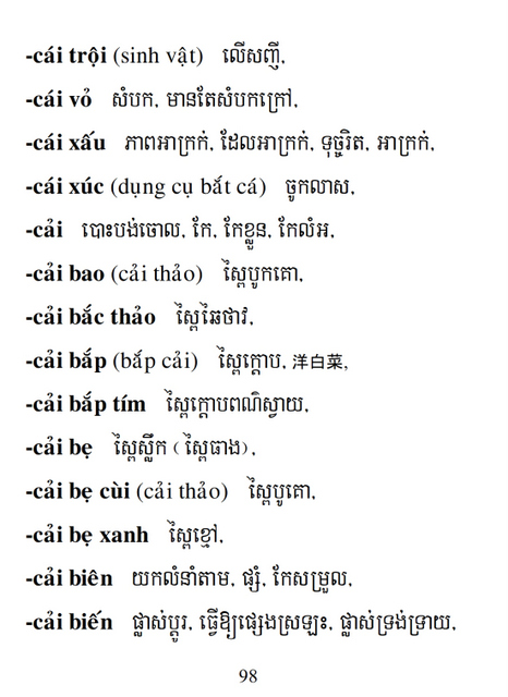 Từ điển Việt Khmer