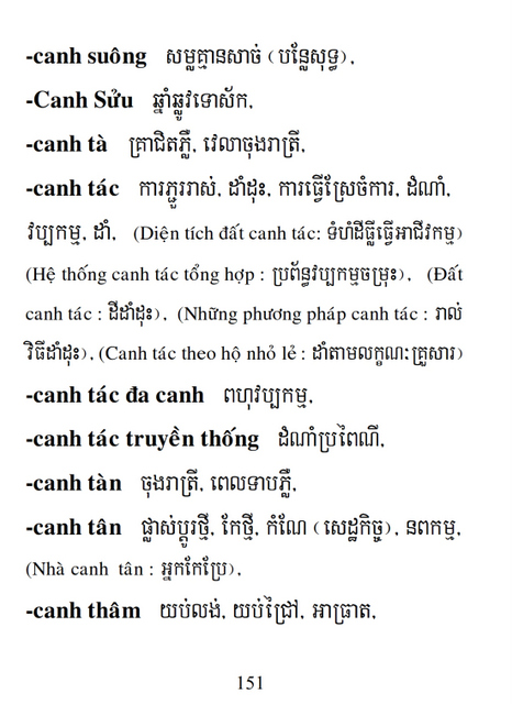 Từ điển Việt Khmer