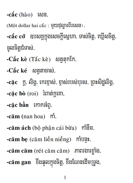 Từ điển Việt Khmer