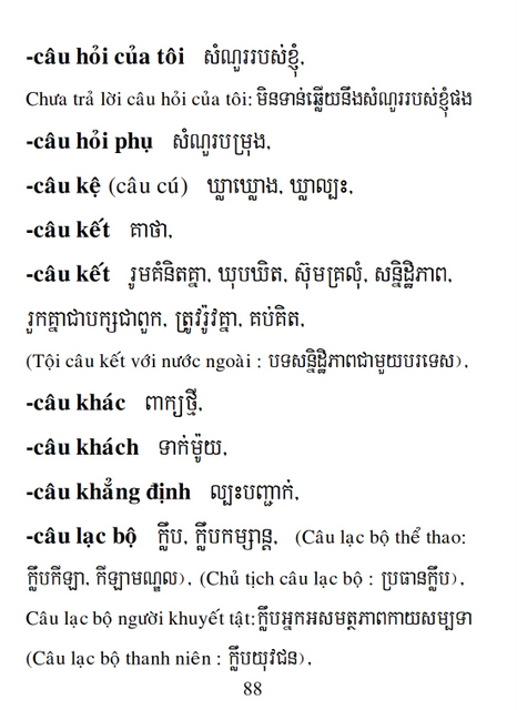 Từ điển Việt Khmer